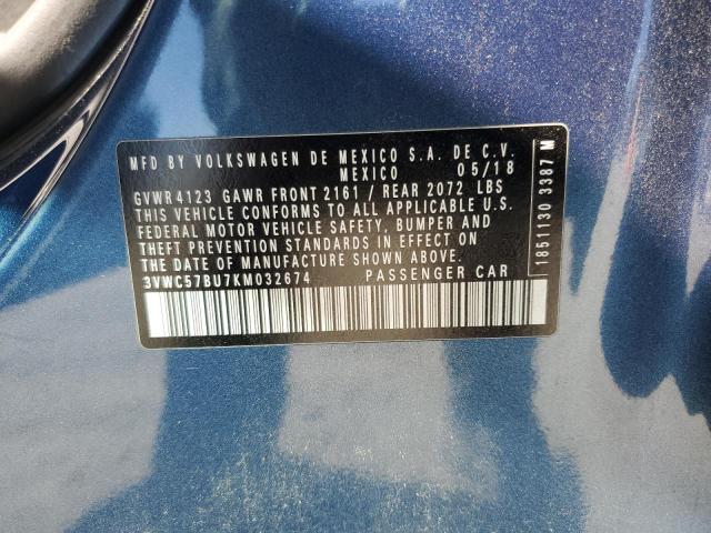 2019 VOLKSWAGEN JETTA S 3VWC57BU7KM032674
