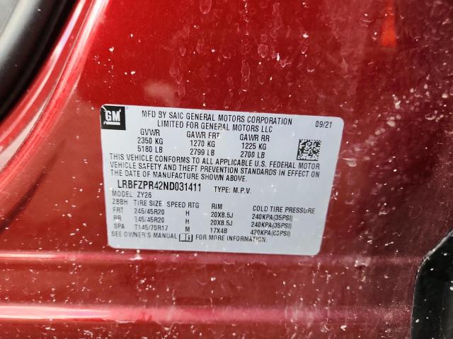 2022 BUICK ENVISION E - LRBFZPR42ND031411