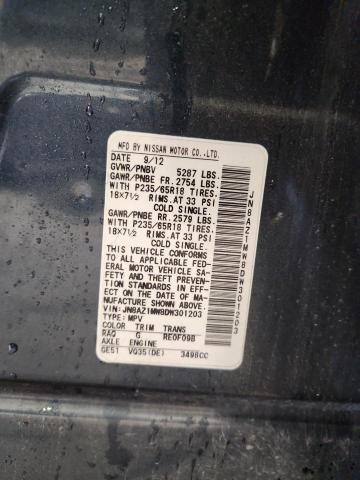 2013 NISSAN MURANO S - JN8AZ1MW8DW301203