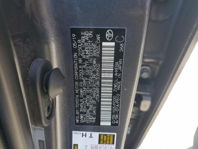 2019 TOYOTA PRIUS JTDKARFU8K3089502