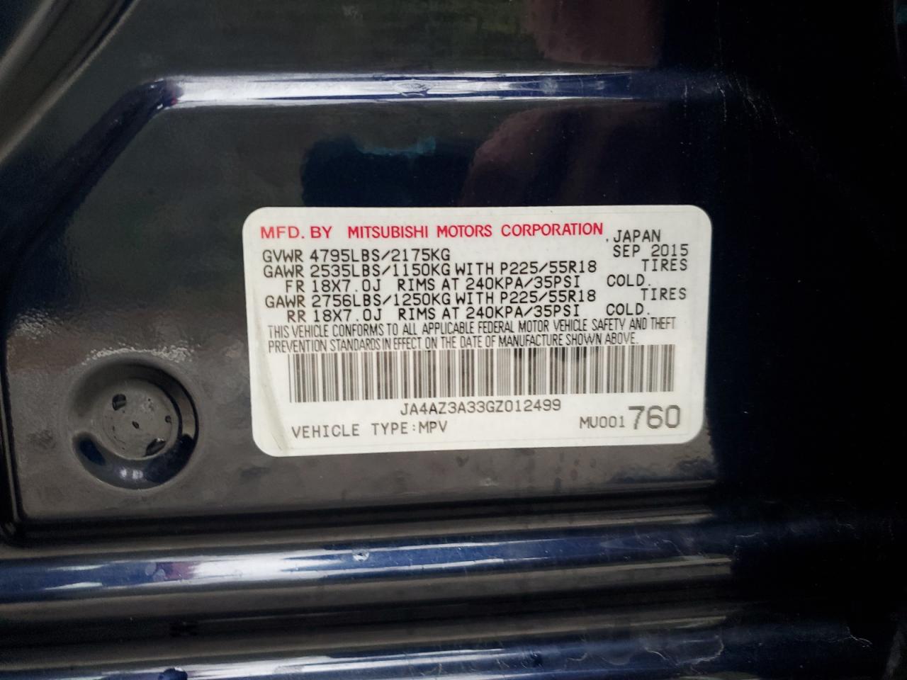 MITSUBISHI OUTLANDER SE