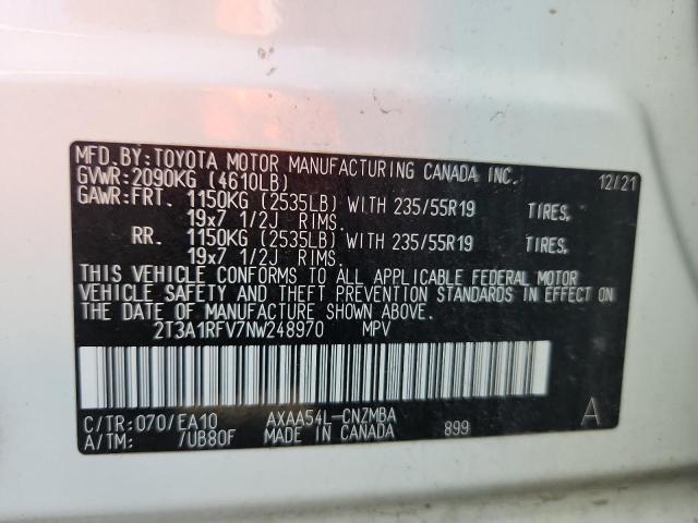 2022 TOYOTA RAV4 XLE P - 2T3A1RFV7NW248970