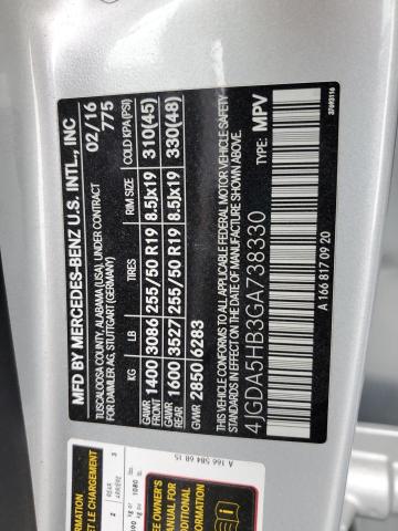 2016 MERCEDES-BENZ GLE 350 4M 4JGDA5HB3GA738330