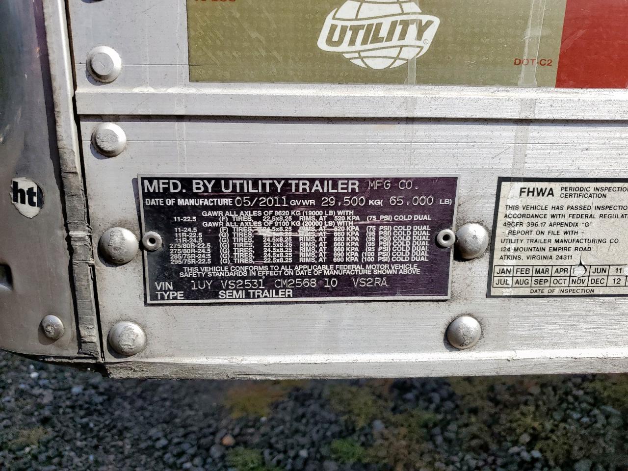 Lot #3287591029 2012 UTIL VS2RA