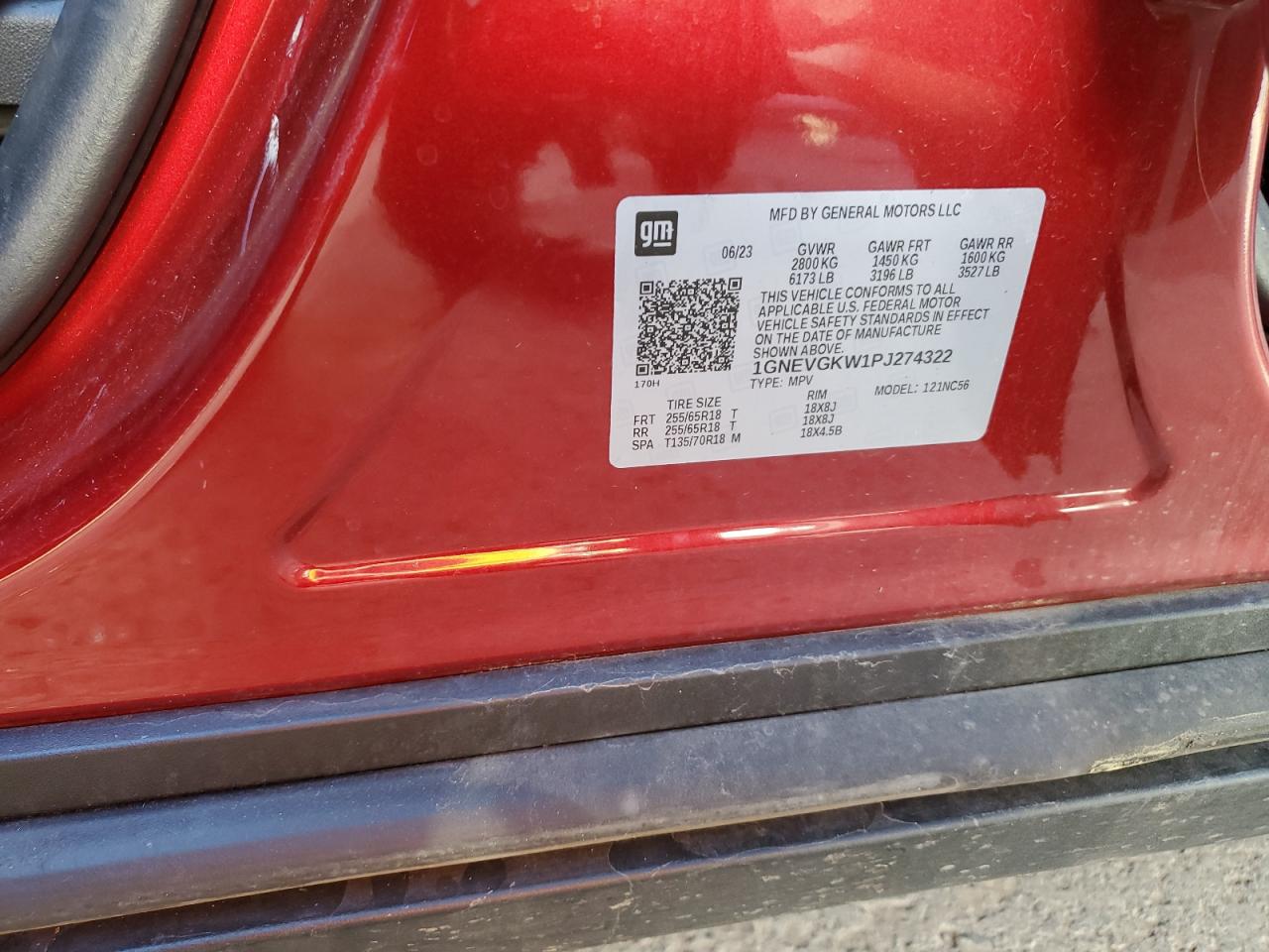 CHEVROLET TRAVERSE LT