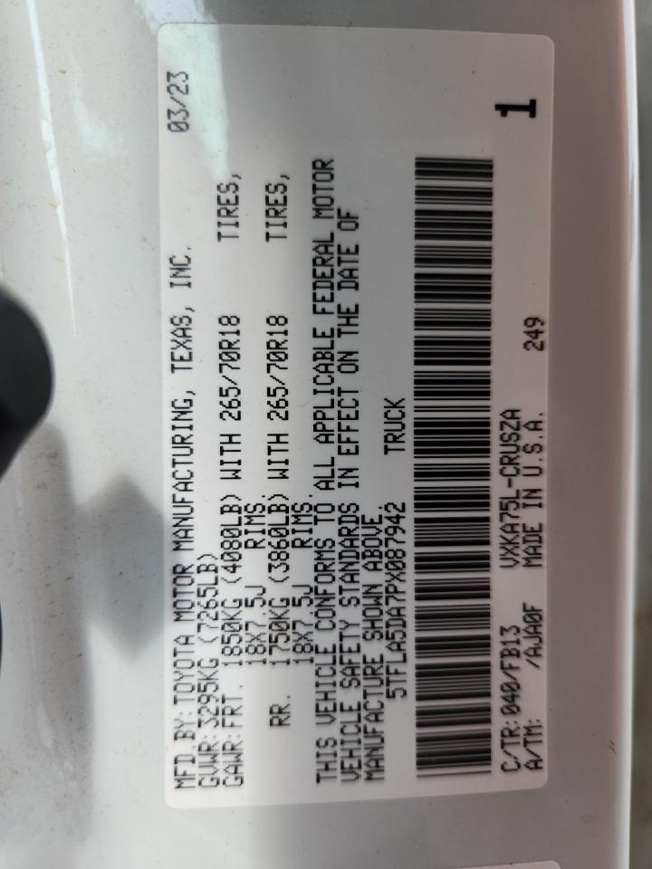 TOYOTA TUNDRA DOUBLE CAB SR