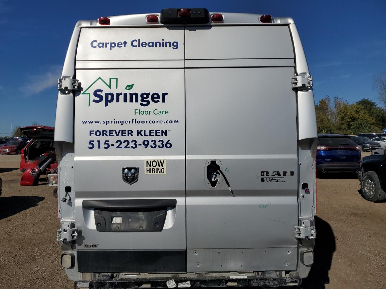 Lot #3301772328 2021 RAM PROMASTER