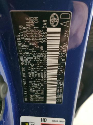 2018 TOYOTA COROLLA L #3292369294