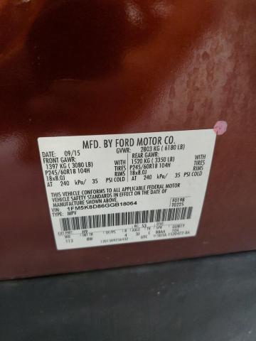 2016 FORD EXPLORER X #3273952796