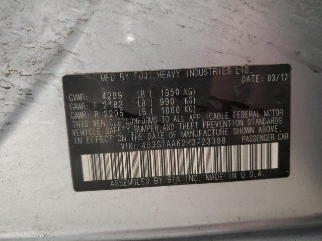 2017 SUBARU IMPREZA - 4S3GTAA62H3723308