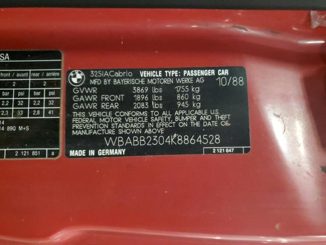 1989 BMW 325 I AUTO #3302813890