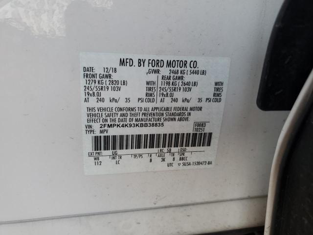 2019 FORD EDGE TITAN #3266890065