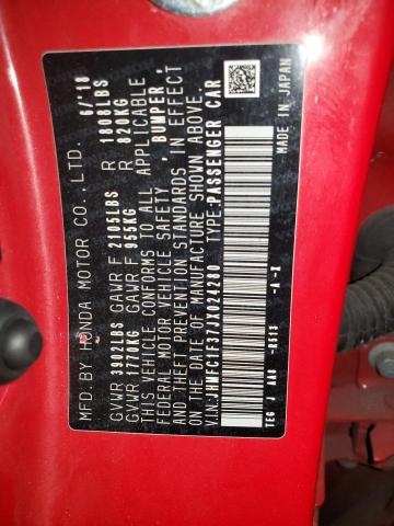 2018 HONDA CIVIC EX - JHMFC1F37JX024280