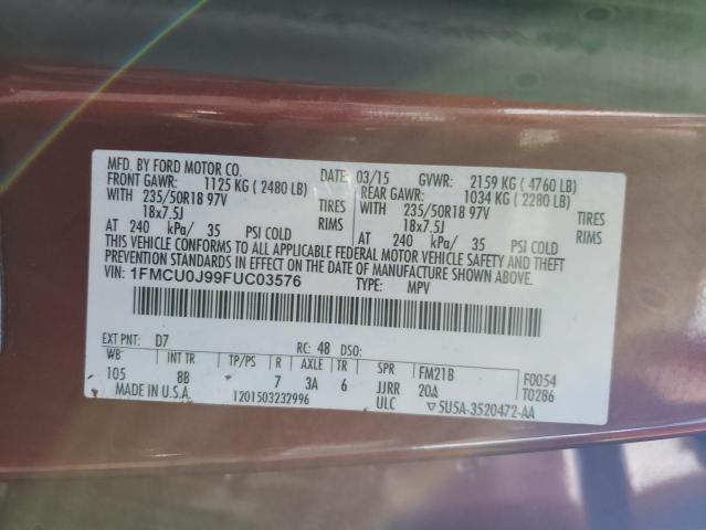 2015 FORD ESCAPE TIT #3316931076