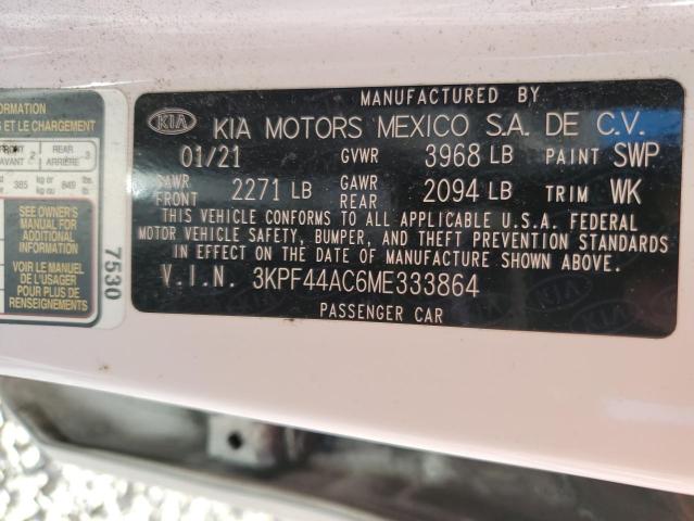 2021 KIA FORTE GT - 3KPF44AC6ME333864