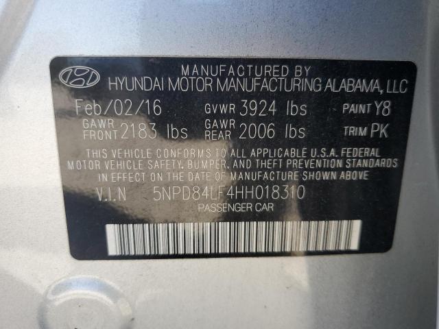 2017 HYUNDAI ELANTRA SE - 5NPD84LF4HH018310