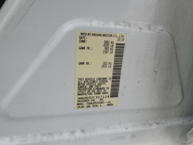 2015 NISSAN LEAF S - 1N4AZ0CP1FC317124