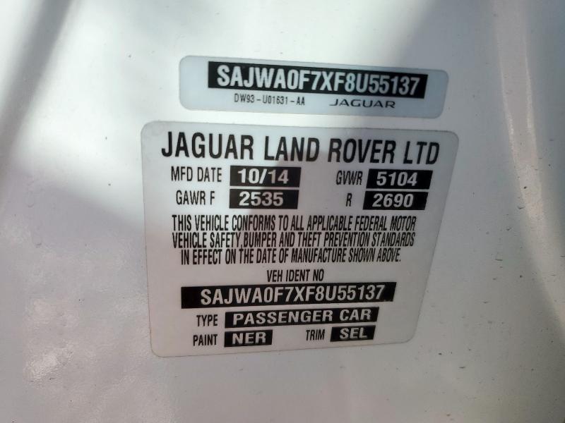 2015 JAGUAR XF 3.0 SPO SAJWA0F7XF8U55137
