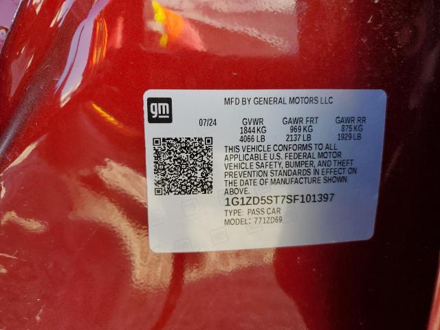 2025 CHEVROLET MALIBU LT 1G1ZD5ST7SF101397