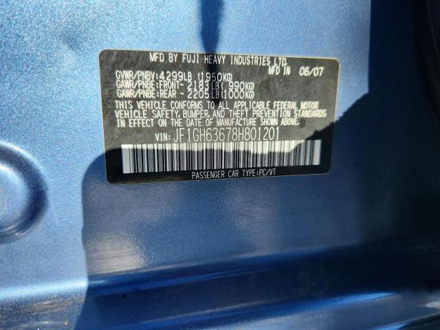 2008 SUBARU IMPREZA OU #3286927235