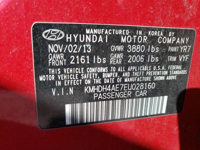 2014 HYUNDAI ELANTRA SE - KMHDH4AE7EU028160