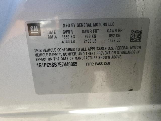 2014 CHEVROLET CRUZE LT #3302635000