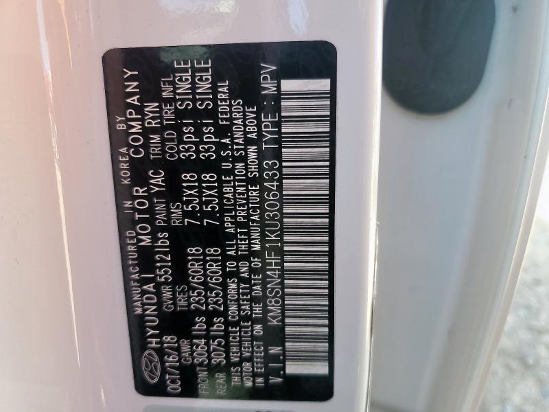 2019 HYUNDAI SANTA FE X #3284628327