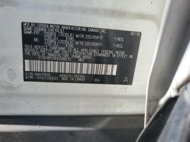 2019 TOYOTA RAV4 LE - 2T3H1RFV2KC008513