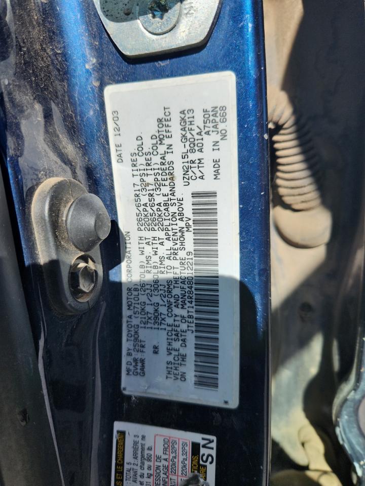 Lot #3294854765 2004 TOYOTA 4RUNNER SR