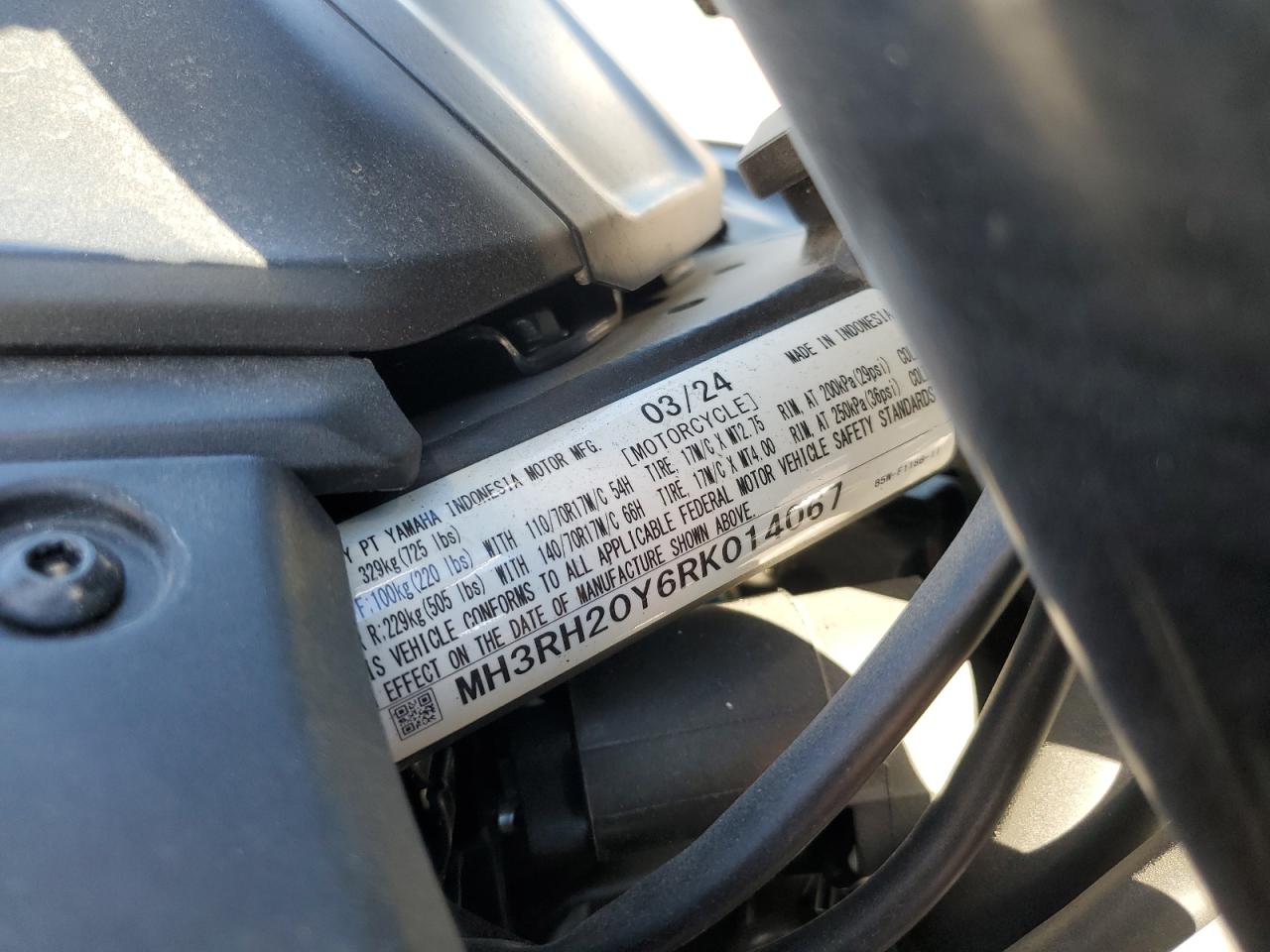 Lot #3317233180 2024 YAMAHA MT-03