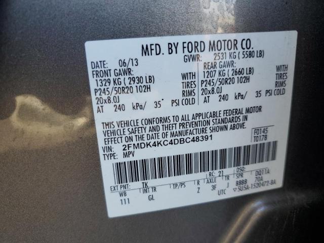 2013 FORD EDGE LIMIT - 2FMDK4KC4DBC48391