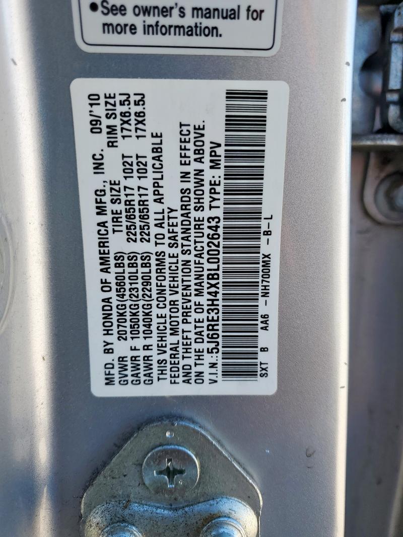 2011 HONDA CR-V SE - 5J6RE3H4XBL002643