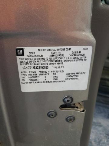 2002 CHEVROLET TRAILBLAZE #3308287160