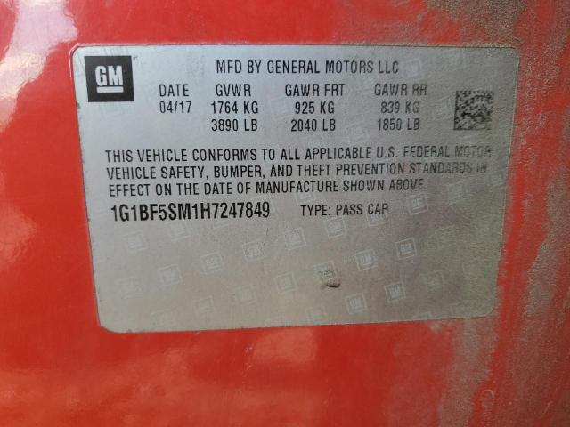 2017 CHEVROLET CRUZE PREM #3294687031