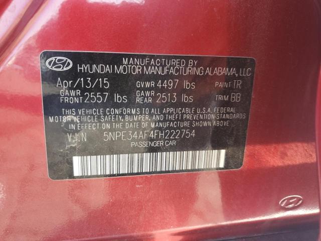 2015 HYUNDAI SONATA SPORT 5NPE34AF4FH222754