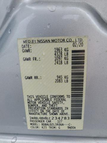 2020 NISSAN ALTIMA S 1N4BL4BV8LC234783