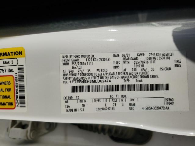 2021 FORD RANGER XL 1FTER4EH3MLD62474