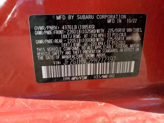 2023 SUBARU CROSSTREK LIMITED JF2GTHNC2PH272392