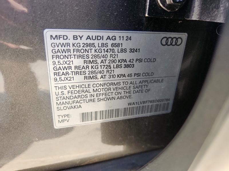 2025 AUDI Q7 PREMIUM PLUS #3296215404