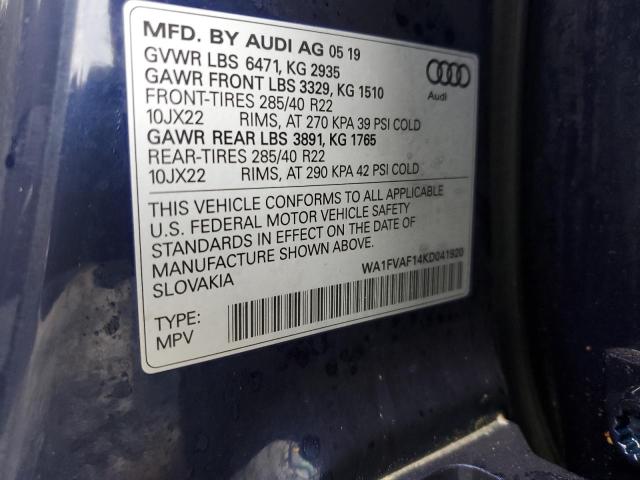 2019 AUDI Q8 PRESTIG #3315757365