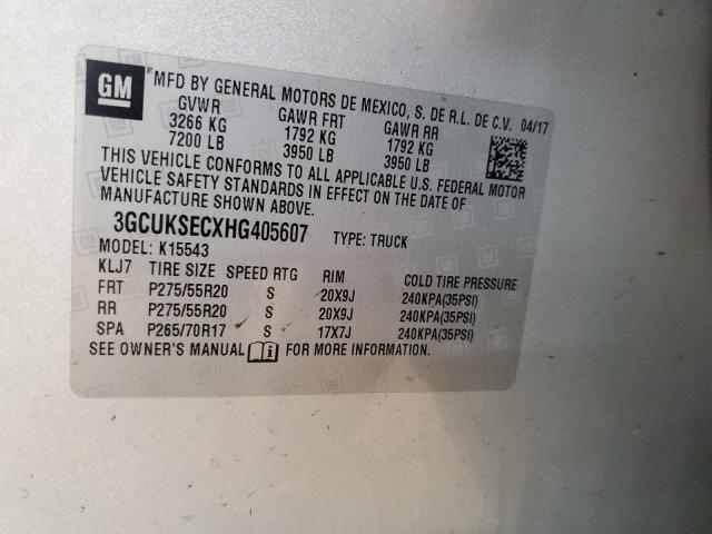 2017 CHEVROLET SILVERADO K1500 LTZ #3301847484