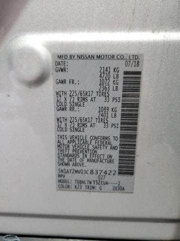 2018 NISSAN ROGUE S #3268326038