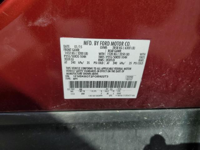 2015 FORD EXPLORER S - 1FM5K8GT2FGB92273