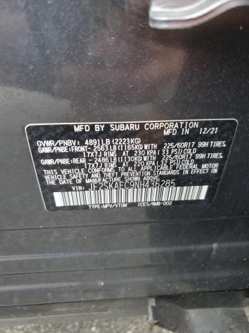 2022 SUBARU FORESTER P JF2SKAEC9NH436285