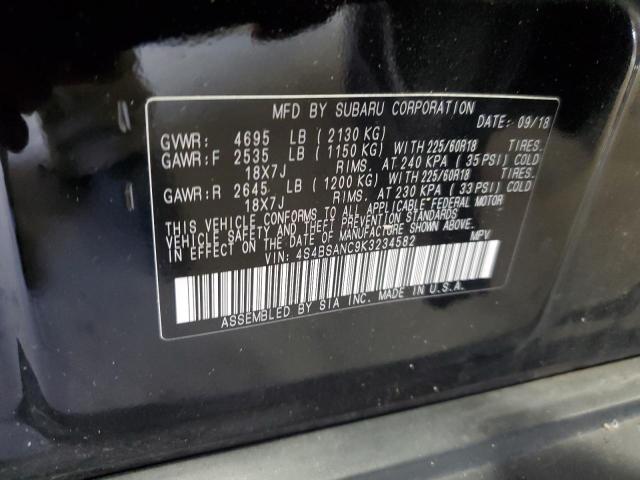 2019 SUBARU OUTBACK 2. 4S4BSANC9K3234582