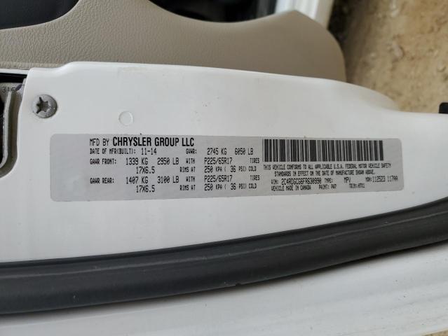 2015 DODGE GRAND CARAVAN SXT 2C4RDGCG6FR630990