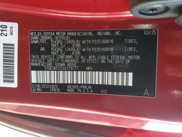 2025 TOYOTA SIENNA LIM - 5TDESKFC5SS179777