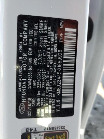 2019 HYUNDAI TUCSON SE KM8J23A45KU869928