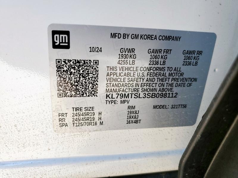 2025 CHEVROLET TRAILBLAZER RS KL79MTSL3SB098112