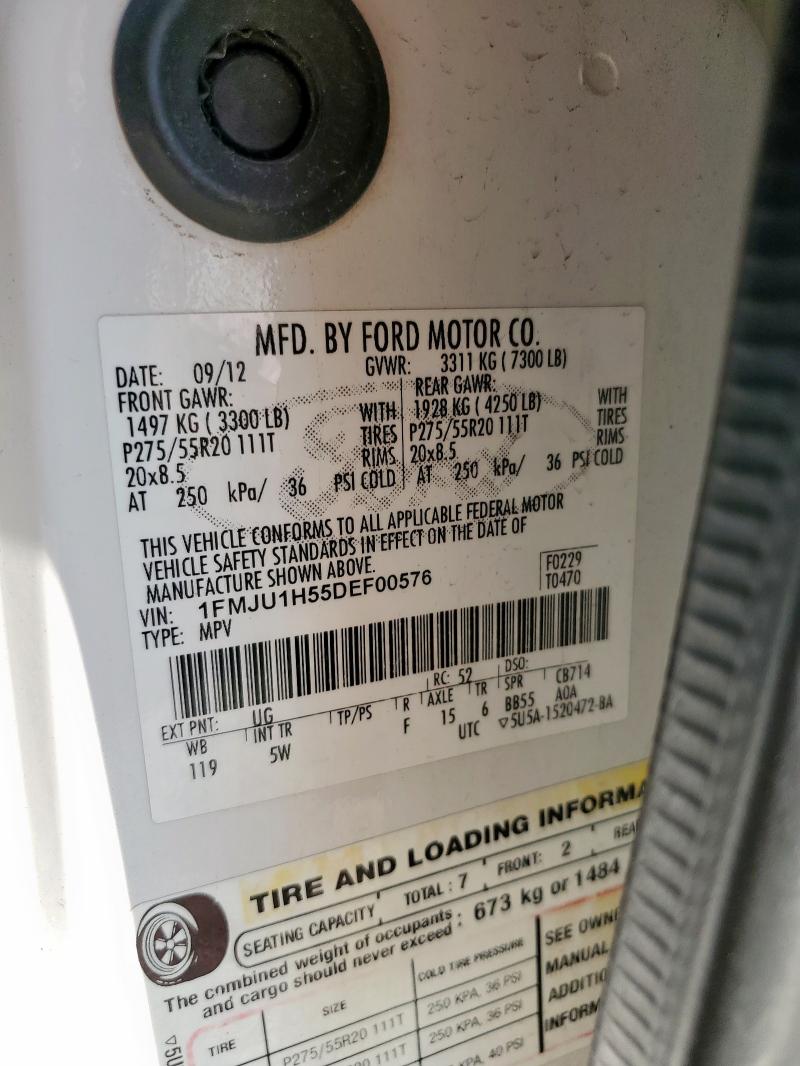 2013 FORD EXPEDITION - 1FMJU1H55DEF00576